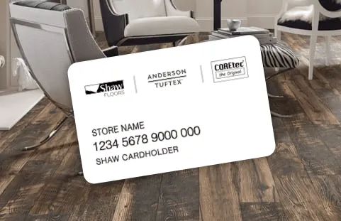 Financing card | Boyer's Floor Covering
